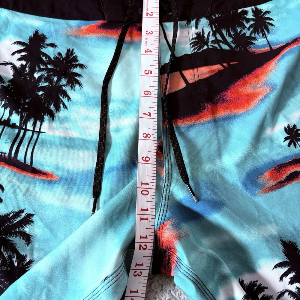 Billabong Board Shorts Sundays Airlite Mens Blue Black Tropical Size 38 Beach - Picture 6 of 12